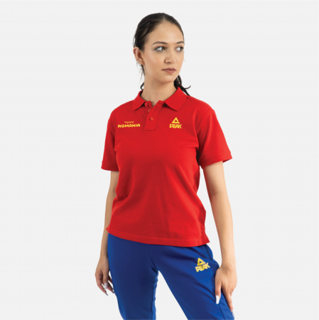 Noutati - Tricou Polo TeamRomania PARIS24 Copii Rosu