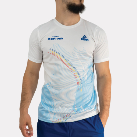 Reduceri - Tricou Poly Alb TeamRomania PARIS24 Juniori