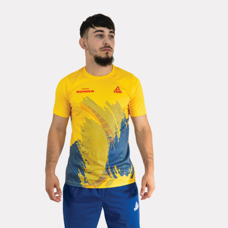 Noutati - Tricou Poly Copii TeamRomania PARIS24 Galben