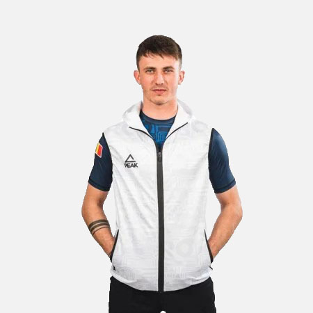 Barbati - Vesta softshell TeamRomania20 alb