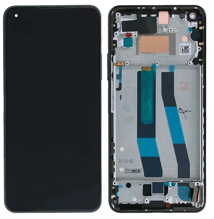 Ecran Display Xiaomi 11 Lite 5G NE / Mi 11 Lite 4G-5G Service Pack CU RAMA - BLACK NEGRU 2109119DG, 2107119DC, 2109119DI, M2101K9G, M2101K9C, M2101K9R, M2101K9AG, M2101K9AI [1]