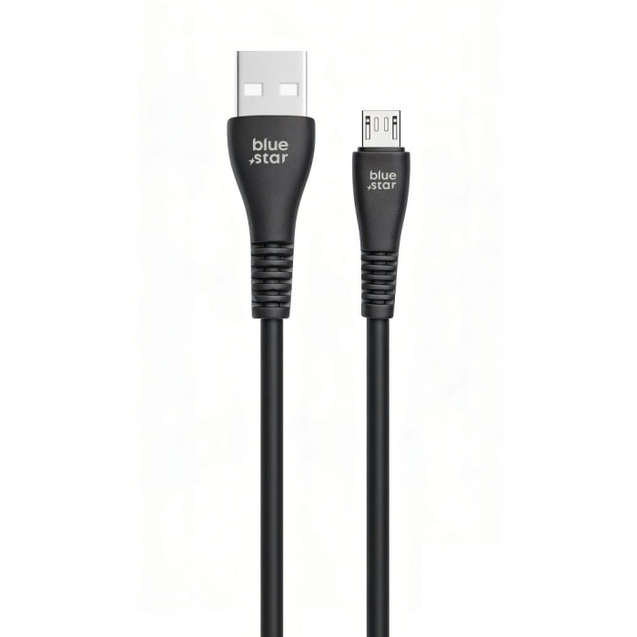 Cablu USB A la Micro USB Blue Star 2A 12W 1 m PJ-DG3-A - NEGRU [3]