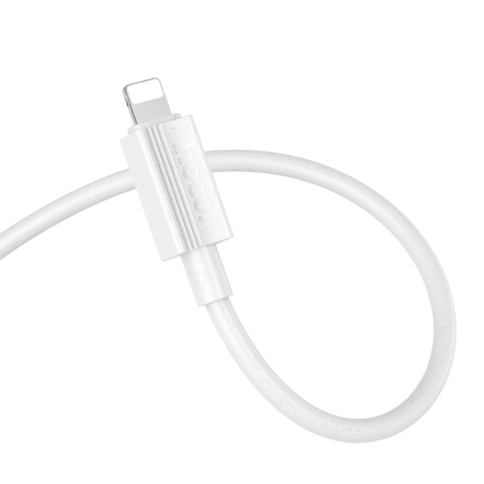 Cablu USB A la Lightning Hoco 2.4A 1m X107 - ALB [2]