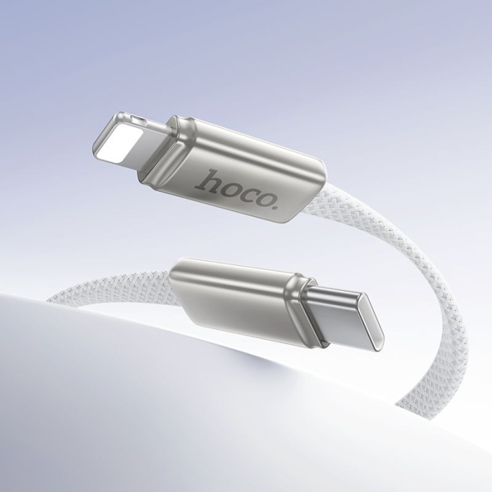 Cablu HOCO USB C la Lightning 30W X125 1m - ALB cablu iphone [2]
