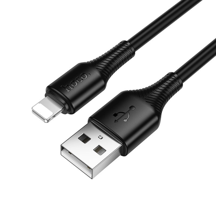 Cablu USB A la Lightning Hoco 2,4A 1 m X120 - NEGRU [3]