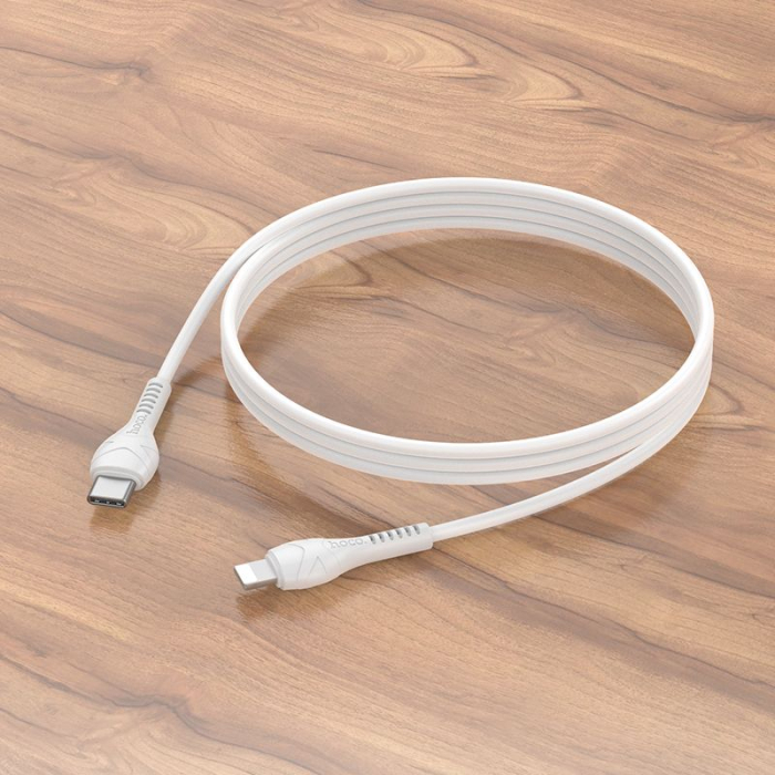 Cablu USB C la Lightning HOCO PD 2.4A 27W 1m X37  - ALB [2]