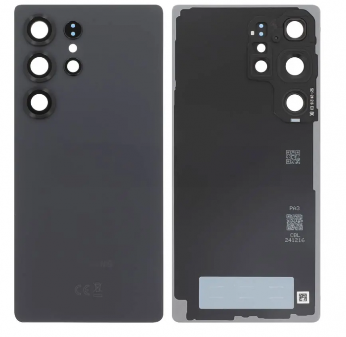 Capac baterie Cu Geam Camera SAMSUNG S25 Ultra 5G / S938 Service Pack - TITANIUM JET BLACK NEGRU INCHIS GH82-36353G [1]