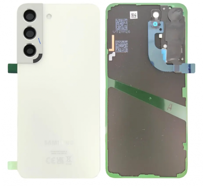 Capac baterie cu geam camera SAMSUNG GALAXY S22 / S901B Service Pack - WHITE ALB  GH82-27434B   GH82-27435B [1]