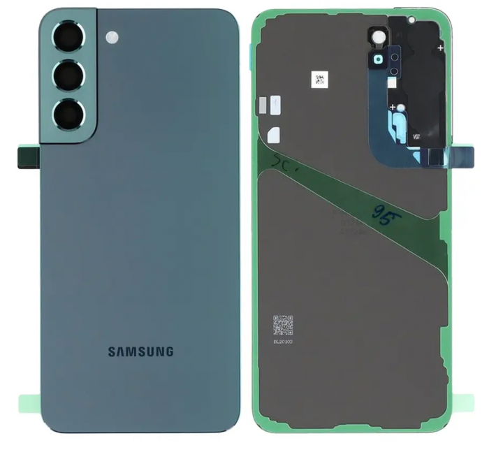 Capac baterie cu geam camera SAMSUNG S22 Plus / S906 ORIGINAL SERVICE PACK - GREEN VERDE GH82-27444C   GH82-27445C [1]