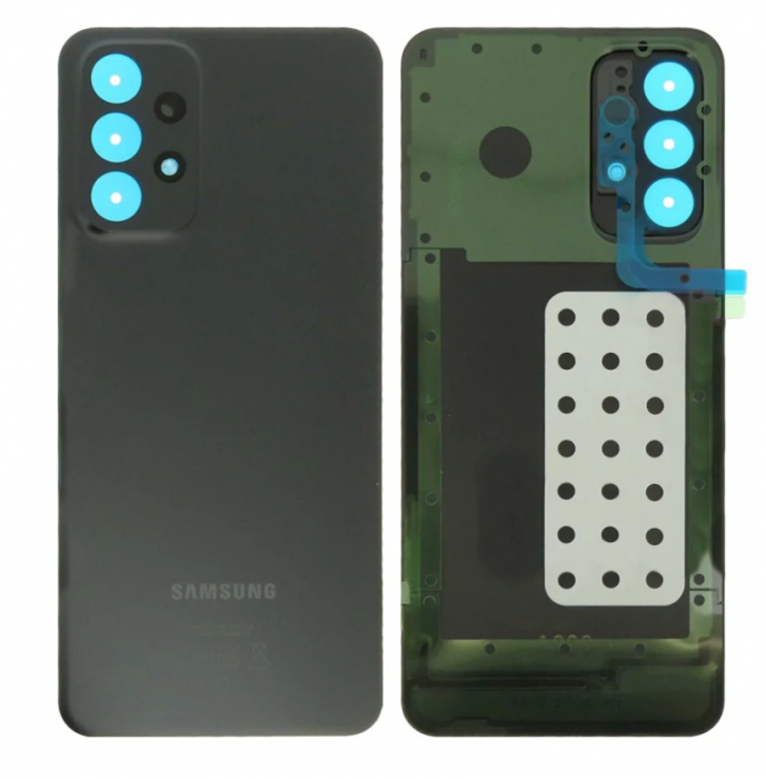 Capac Baterie Fara Geam Camera SAMSUNG A23 5G / A236 SERVICE PACK - NEGRU BLACK [1]