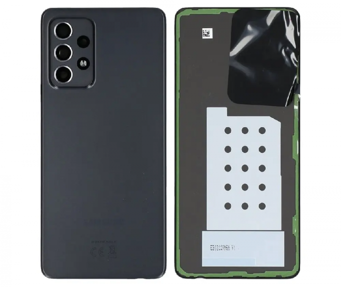 Capac Baterie cu geam camera SAMSUNG  A52s 5G / A528 / A52 5G / A526 / A52 / A525 - NEGRU SPATE [1]