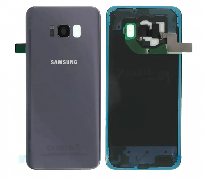Capac baterie cu geam camera SAMSUNG S8 Plus / G955 - Service Pack - Orchid Gray gri [1]
