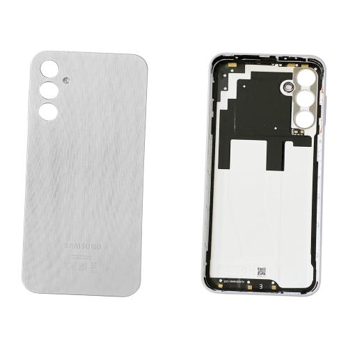 Capac Baterie Fara Geam Camera SAMSUNG A14 4G / A145P / A145R ORIGINAL Service-Pack - ARGINTIU [1]