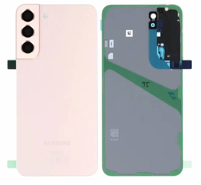 Capac baterie cu geam camera SAMSUNG S22 Plus / S906 ORIGINAL SERVICE PACK - ROSE GOLD roz GH82-27444D  GH82-27445D [1]