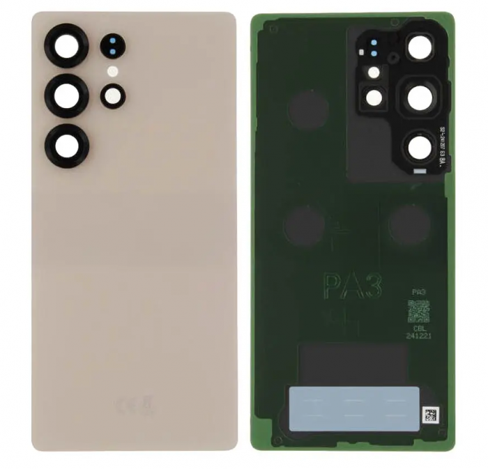 Capac baterie Cu Geam Camera SAMSUNG S25 Ultra 5G / S938 Service Pack - TITANIUM PINK GOLD ROZ GH82-36353F [1]
