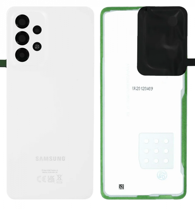 Capac Baterie  Samsung A33 5G / A336B Cu Geam Camera SERVICE-PACK - ALB [1]