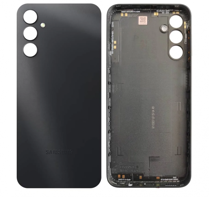 Capac baterie FARA geam camera SAMSUNG A14 5G / A146P ORIGINAL SERVICE PACK - BLACK GH82-30351A [1]