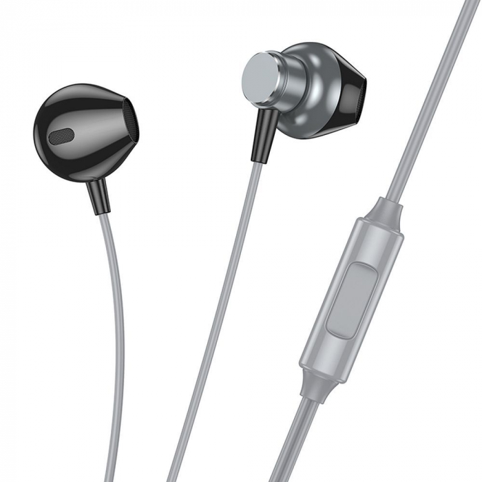 Căști cu fir HOCO HOCO cu mufă Jack 3.5 mm și microfon M125 - GRI [3]