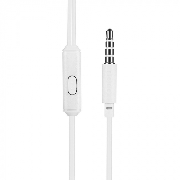 Căști cu fir HOCO mufă JACK de 3,5 mm cu microfon M14 - ALB [2]