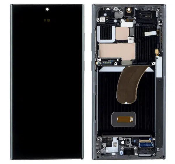 Ecran Display COMPATIBIL Cu Samsung S23 Ultra / S918 Cu Rama NEGRU - OLED [1]