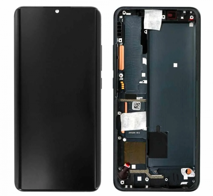 Ecran Display XIAOMI MI Note 10 / NOTE 10 PRO 2019 - Original, Service Pack cu RAMA - GREEN VERDE Mi Note 10 (M1910F4G), Mi Note 10 Pro (M1910F4S) [1]