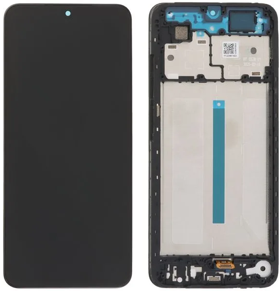 Ecran Display  Xiaomi REDMI A5 4G 2025  Service Pack Cu Rama - NEGRU FLEX SCURT  25028PC03G, 25028RN03A, 25028RN03I, 25028RN03Y [1]