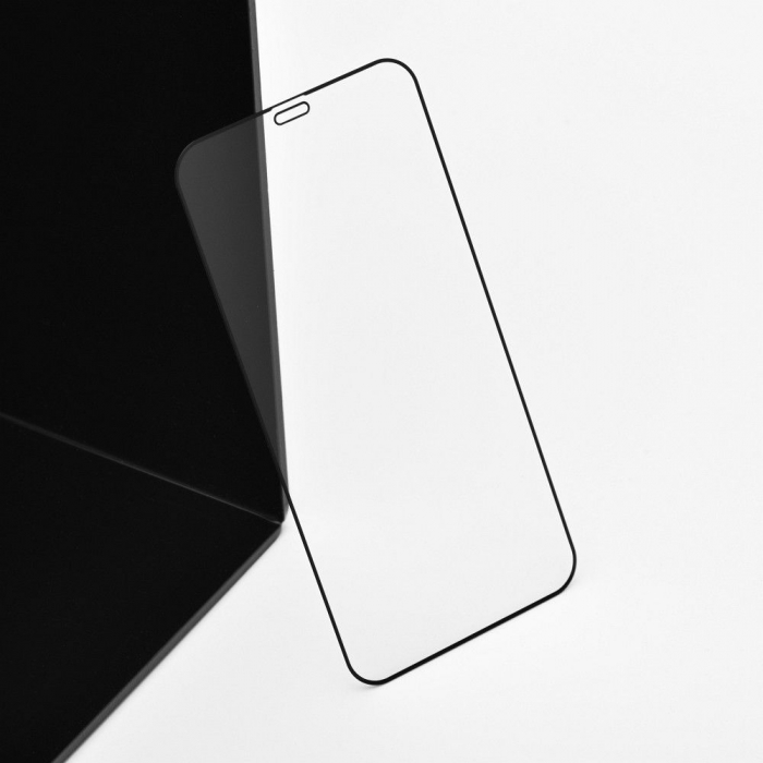 FOLIE Sticlă securizată 5D pentru SAMSUNG A20E / A202 - cu marginea NEAGRA [3]
