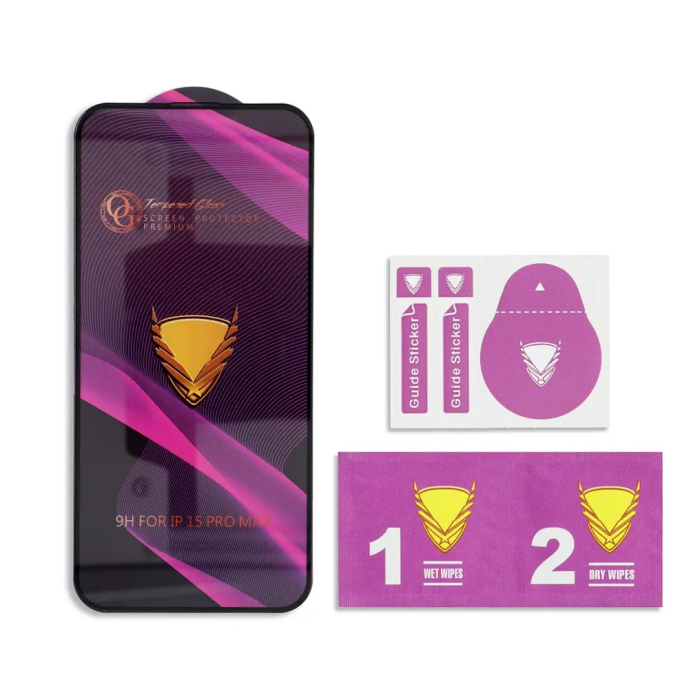 FOLIE Sticlă securizată OG Premium Compatibil Cu XIAOMI Redmi Note 13 5G / Redmi Note 13 Pro 4G - Neagra [2]