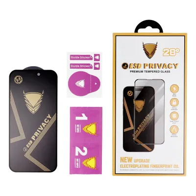 FOLIE Sticlă securizată OG Premium PRIVACY Compatibil Cu IPHONE 17 PRO MAX - Black [3]