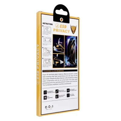 FOLIE Sticlă securizată OG Premium PRIVACY Compatibil Cu IPHONE 17 PRO MAX - Black [2]