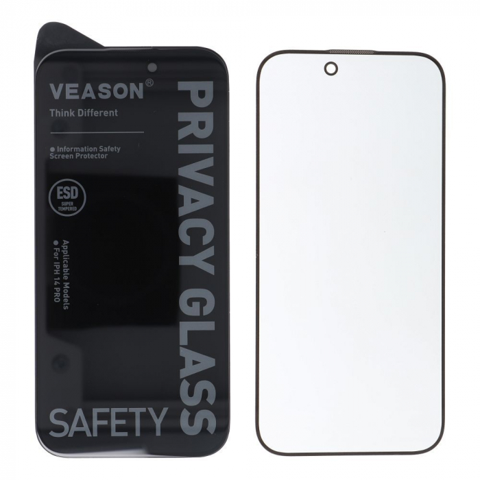 Folie Sticla Securizata PRIVACY 6D VEASON Compatibil Cu IPHONE 11 PRO MAX / XS MAX - Black [3]