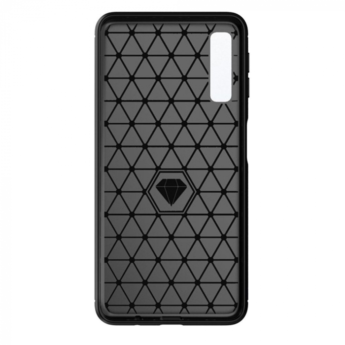 Husa CARBON CASE COMPATIBIL Cu Samsung A7 2018 / A750 - NEGRU [2]