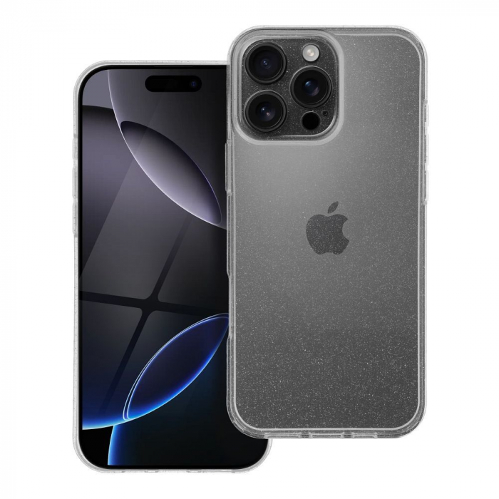 Husa Clear Case COMPATIBIL cu IPHONE 16 Pro Max 2.0 mm - TRANSPARENTA CU SCLIPICI [1]