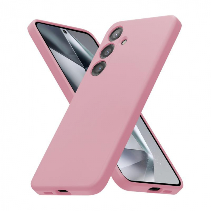 Husa SKIN Case Silicon Compatibil Cu Samsung S24 FE / S721 - Light Pink [1]