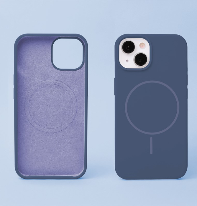 Husa SILICONE THIN MAG CASE COMPATIBIL CU IPHONE 16 - DARK BLUE [2]