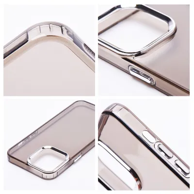 Husa PEARL CASE Iphone 6 / 7 / 8 / SE 2020 / SE 2022 - TRANSPARENT / NEGRU [2]