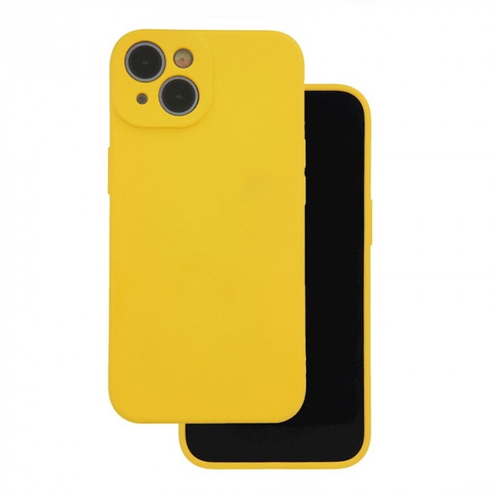 Husa SILICON CASE Compatibil Cu IPHONE 12 / 12 PRO - YELLOW [1]