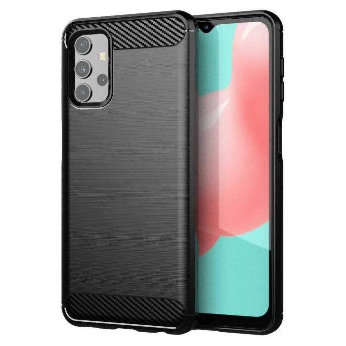 Husa CARBON CASE COMPATIBIL Cu SAMSUNG A32 4G / A326 - NEGRU [1]