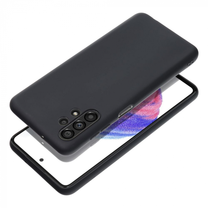 Husa Silicon MATT CASE Compatibil Cu Samsung  A13 4G / A135 / A137 - NEGRU [2]