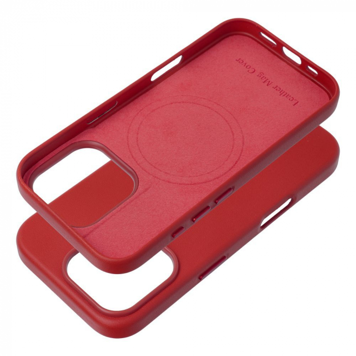 Husa Leather Mag Cover COMPATIBIL cu IPHONE 16 PRO - ROSU [2]