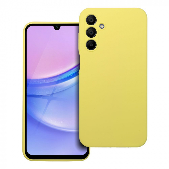 Husa SILICON Case COMPATIBIL cu Samsung Galaxy A15 4G - 5G / A155 / A156 - YELLOW GALBEN [1]