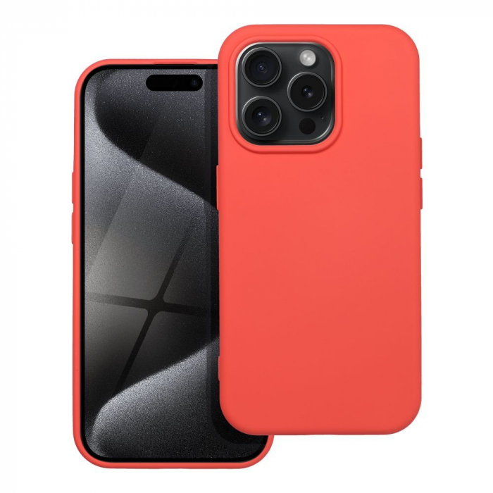 Husa SILICON CASE IPHONE 15 Pro - PEACH [1]