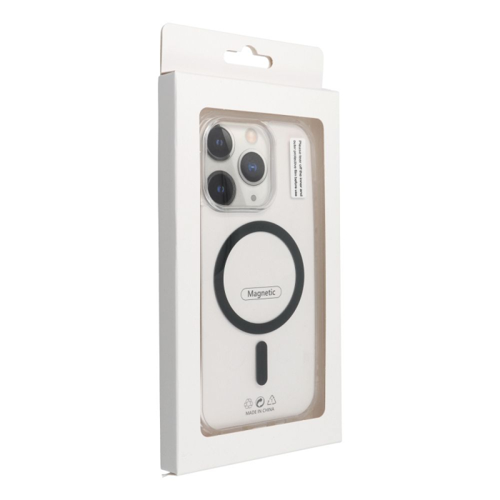 Husa Silicon Drop Glue Colorful Compatibil MagSafe pentru SAMSUNG S26 / S942 - Transparent cu Inel Negru [3]