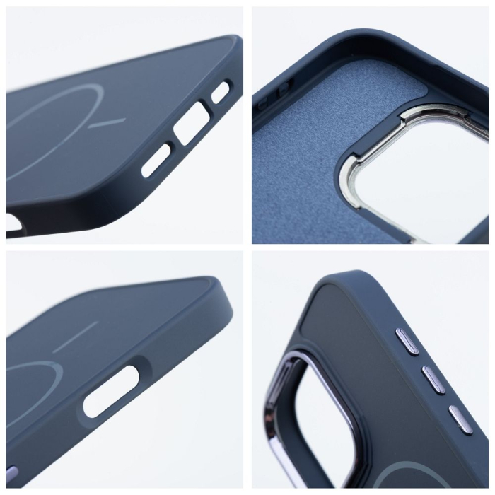 Husa Silicon Frame Mag Cover Compatibil Cu Iphone 12 - ALBASTRU [2]