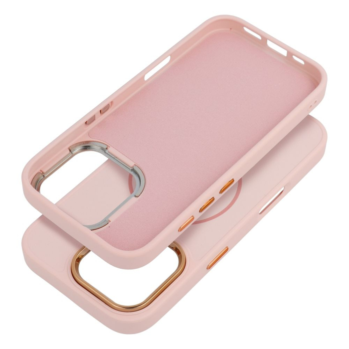 Husa Silicon Frame Mag Cover Compatibil Cu Iphone 17 Pro Max - ROZ [2]