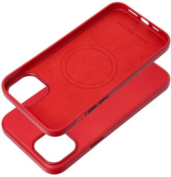 Husa Leather Mag Cover IPHONE 15 Plus - ROSU [2]