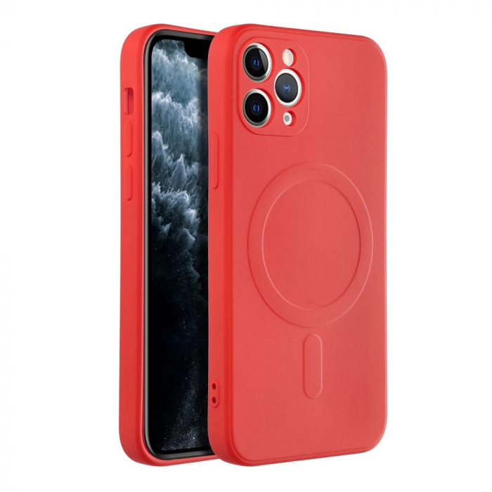 Husa Silicon Mag Cover cu MagSafe IPHONE 11 PRO - ROSU [3]