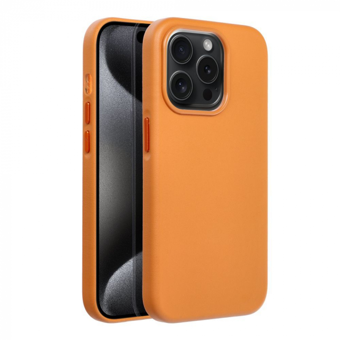 Husa Mag Cover LEATHER  IPHONE 15 PRO - MARO [3]