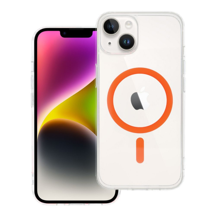 Husa Silicon Drop Glue Colorful Compatibil MagSafe pentru IPHONE 14 - TRANSPARENTA [1]