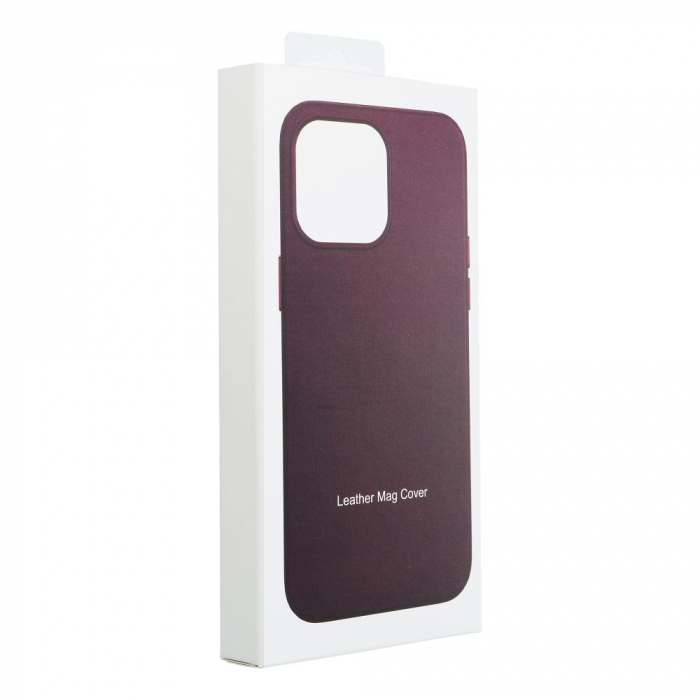 Husa Leather Mag Cover COMPATIBIL cu IPHONE 16 - VIOLET INCHIS [3]